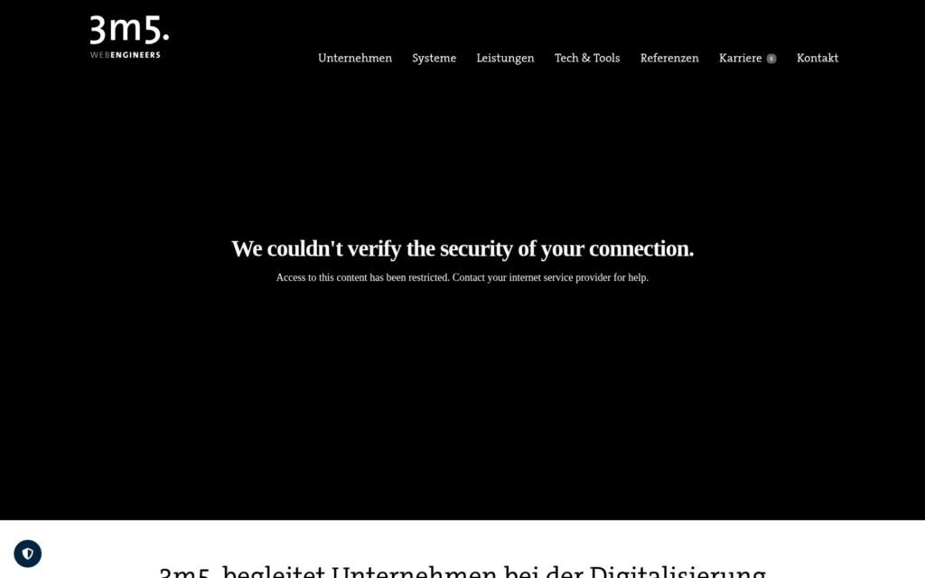3m5 Website Screenshot