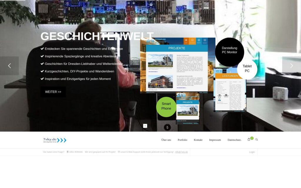 7sky Website Screenshot