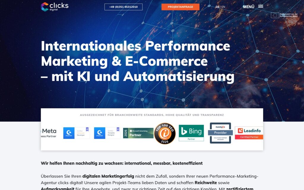 clicks-digital Website Screenshot