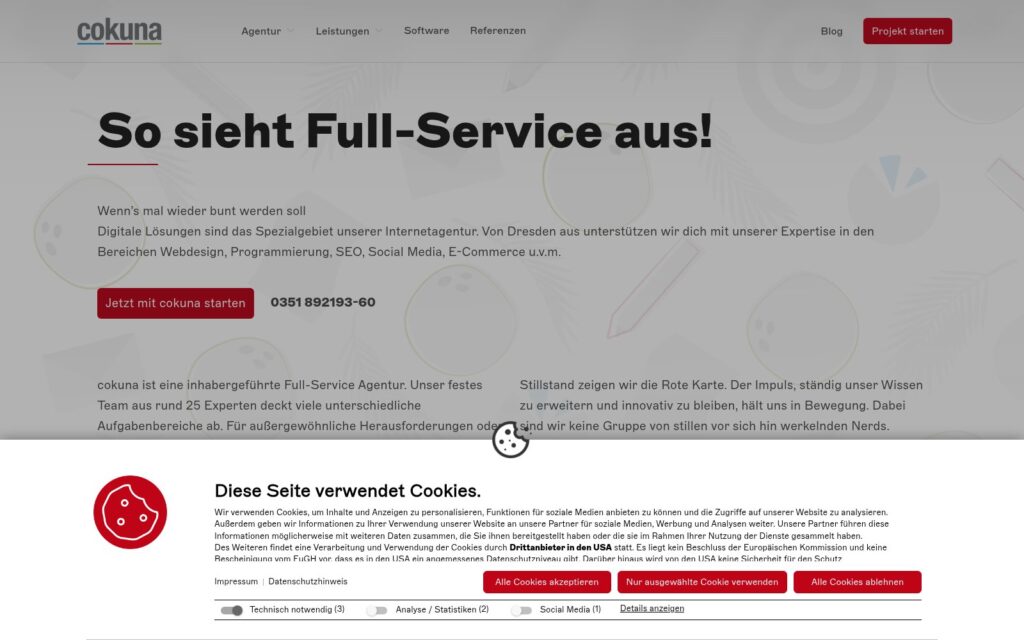 cokuna Website Screenshot