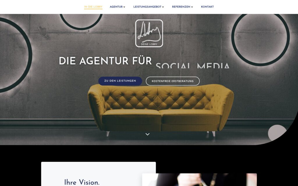 deine-lobby Website Screenshot