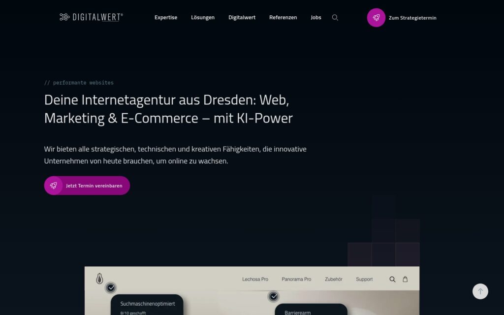 digitalwert Website Screenshot