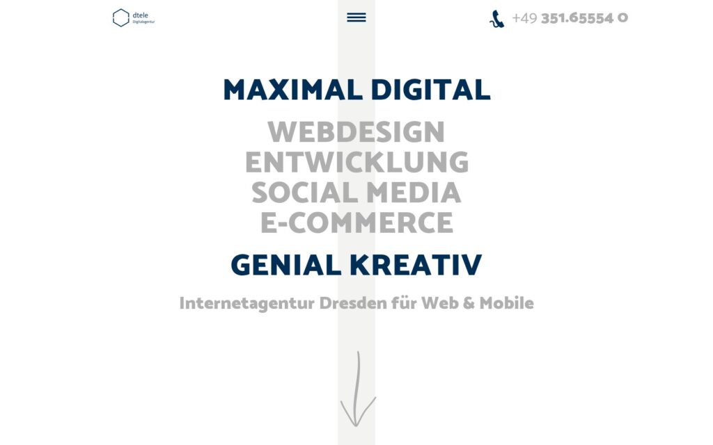 dtele Website Screenshot