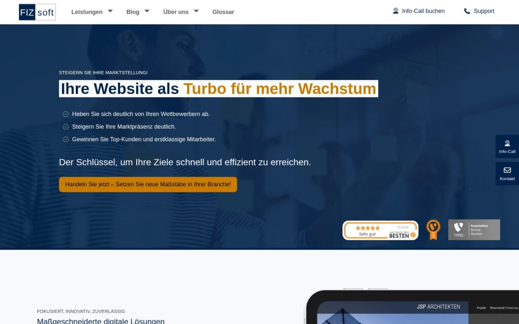 fiz-soft Website Screenshot