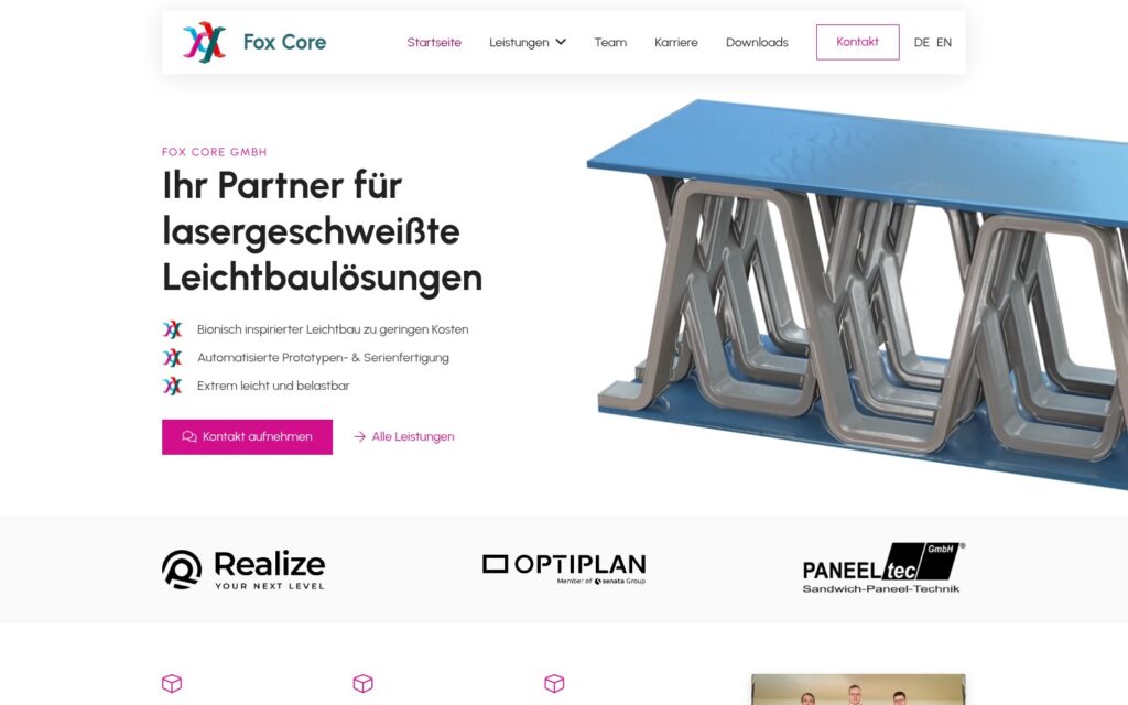 fox-core Website Screenshot