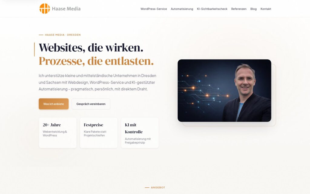 haase-media Website Screenshot
