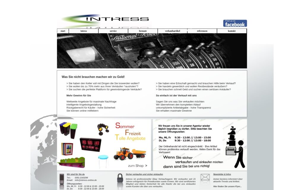 intress-online Website Screenshot