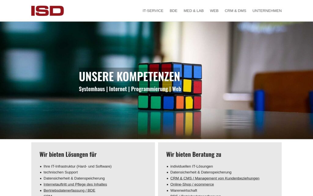 isd-internet-systems Website Screenshot