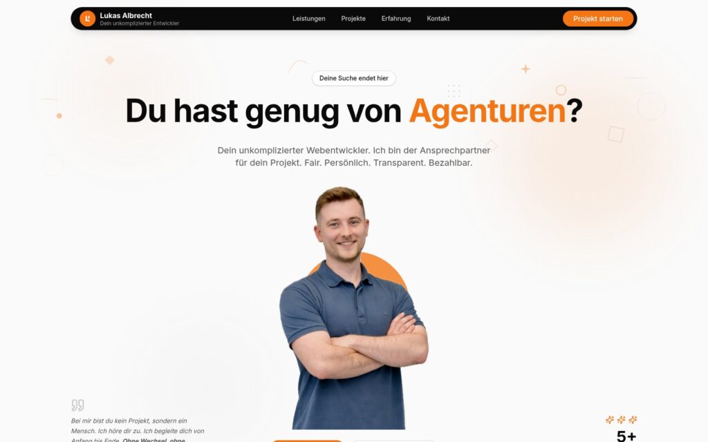 lukas-albrecht-webdesign Website Screenshot