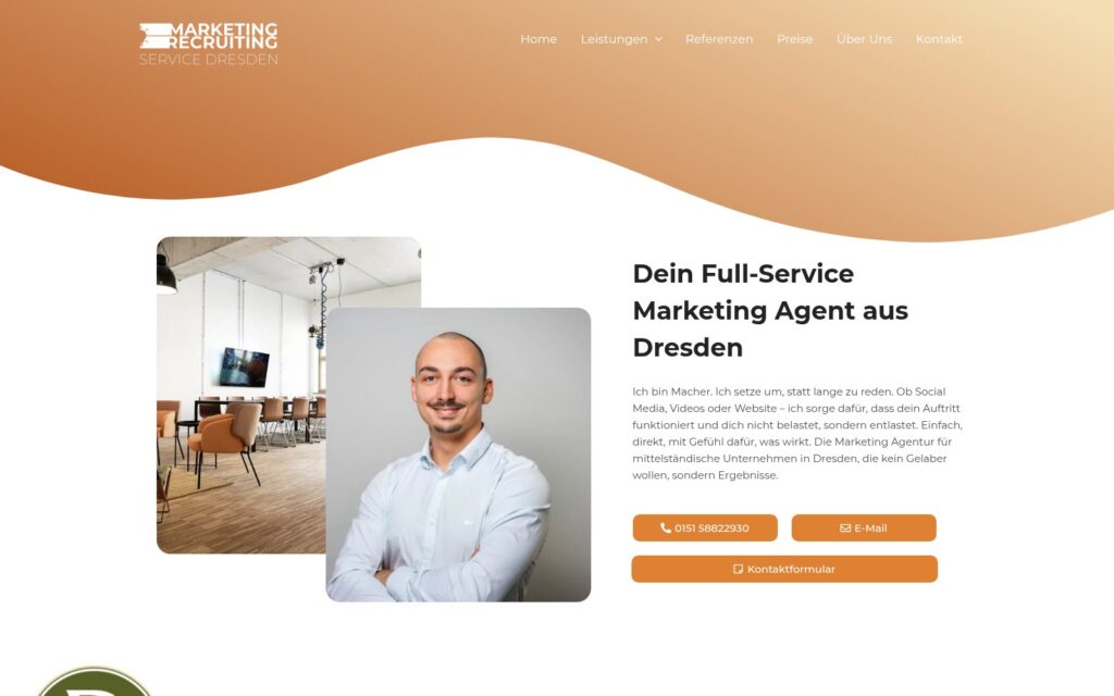 marketing-service-dresden Website Screenshot