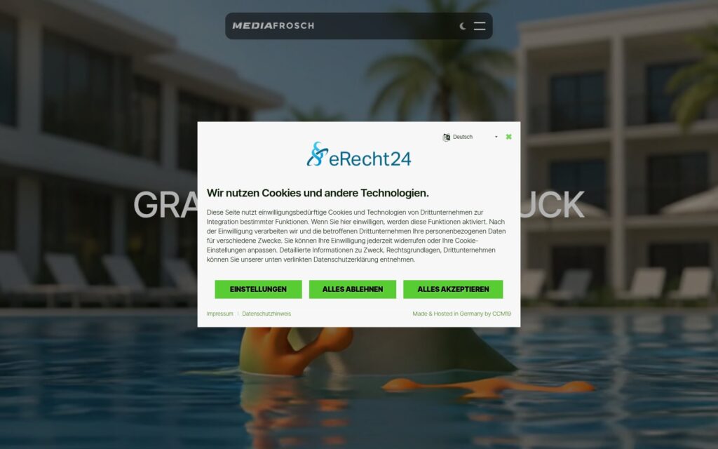 mediafrosch Website Screenshot