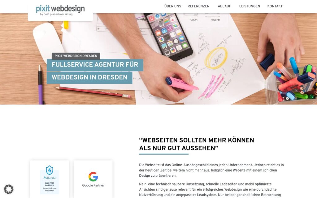 pixit-webdesign Website Screenshot