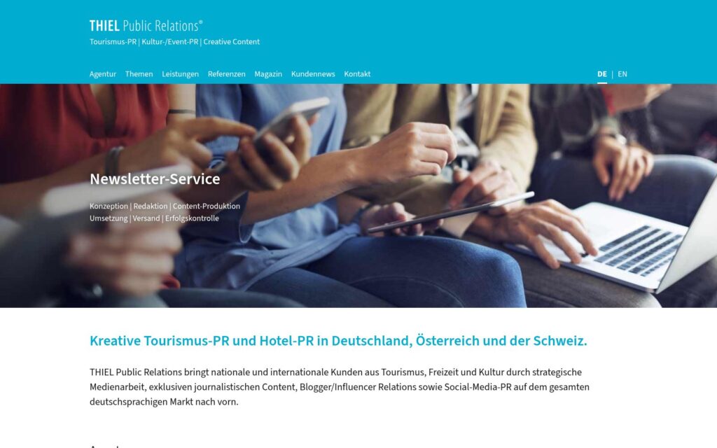 thielpr Website Screenshot