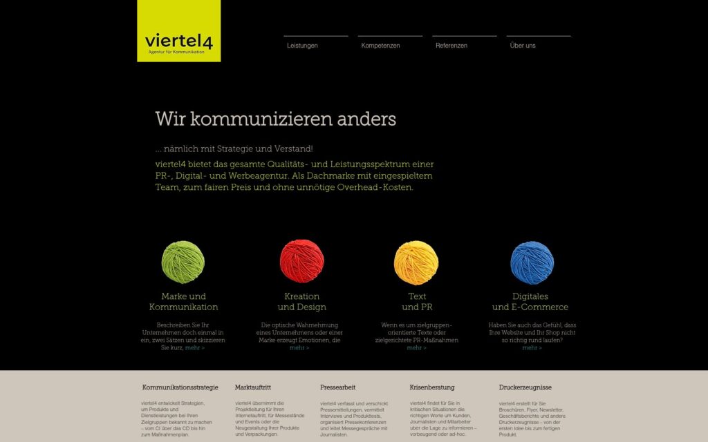viertel4 Website Screenshot